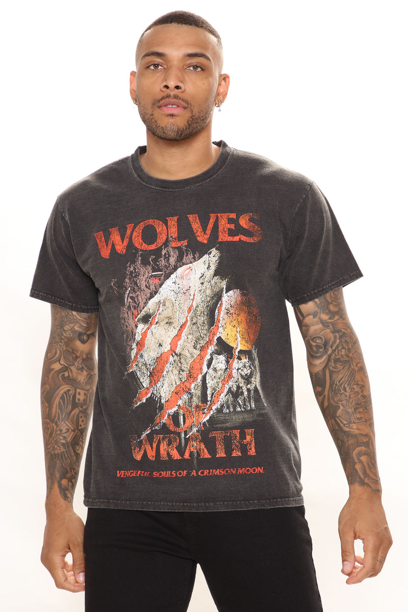 Wolves Wrath Short Sleeve Tee - Black | Fashion Nova, Mens Graphic Tees ...