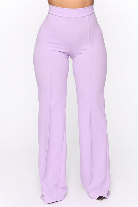 Victoria High Waisted Dress Pants - Lavender