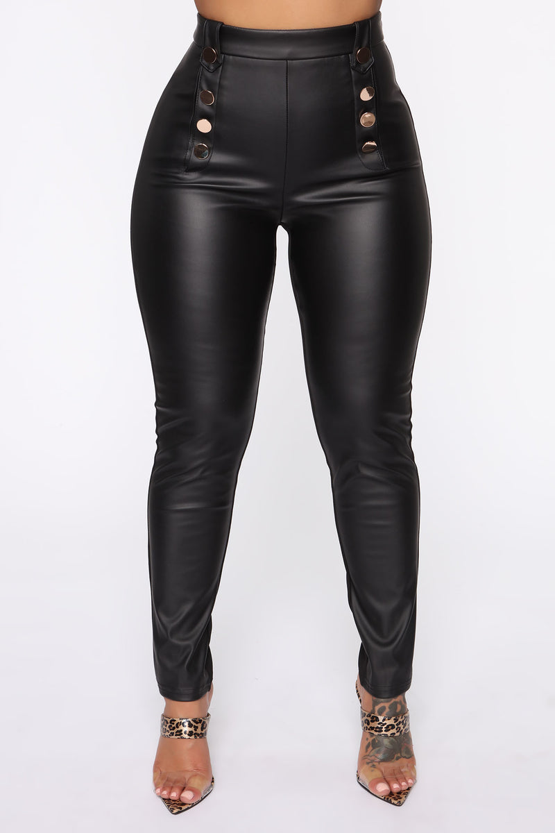 Turning Heads Pu Leather Pants - Black | Fashion Nova, Pants | Fashion Nova