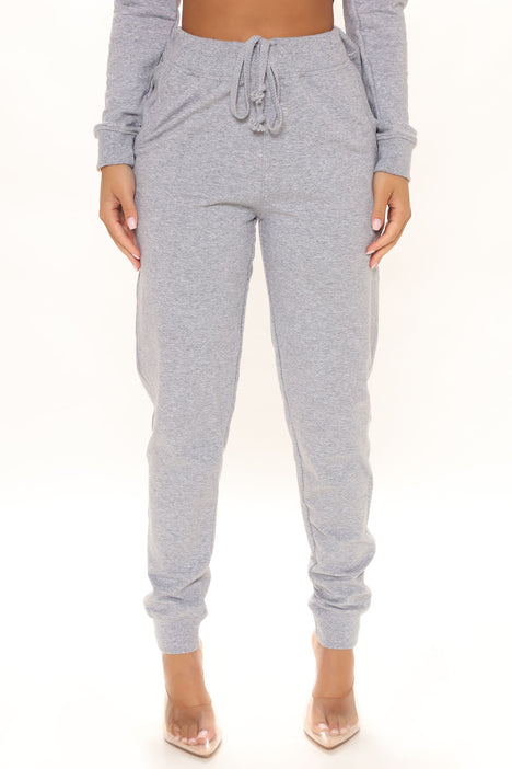 Latest And Greatest French Terry Jogger - Heather Grey, Fashion Nova,  Pants