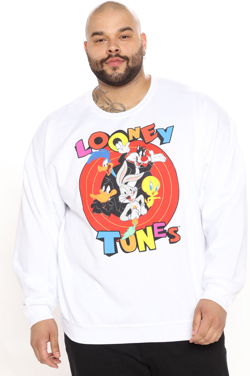 Looney Tunes Retro 90's Crewneck Sweatshirt - White | Fashion Nova ...
