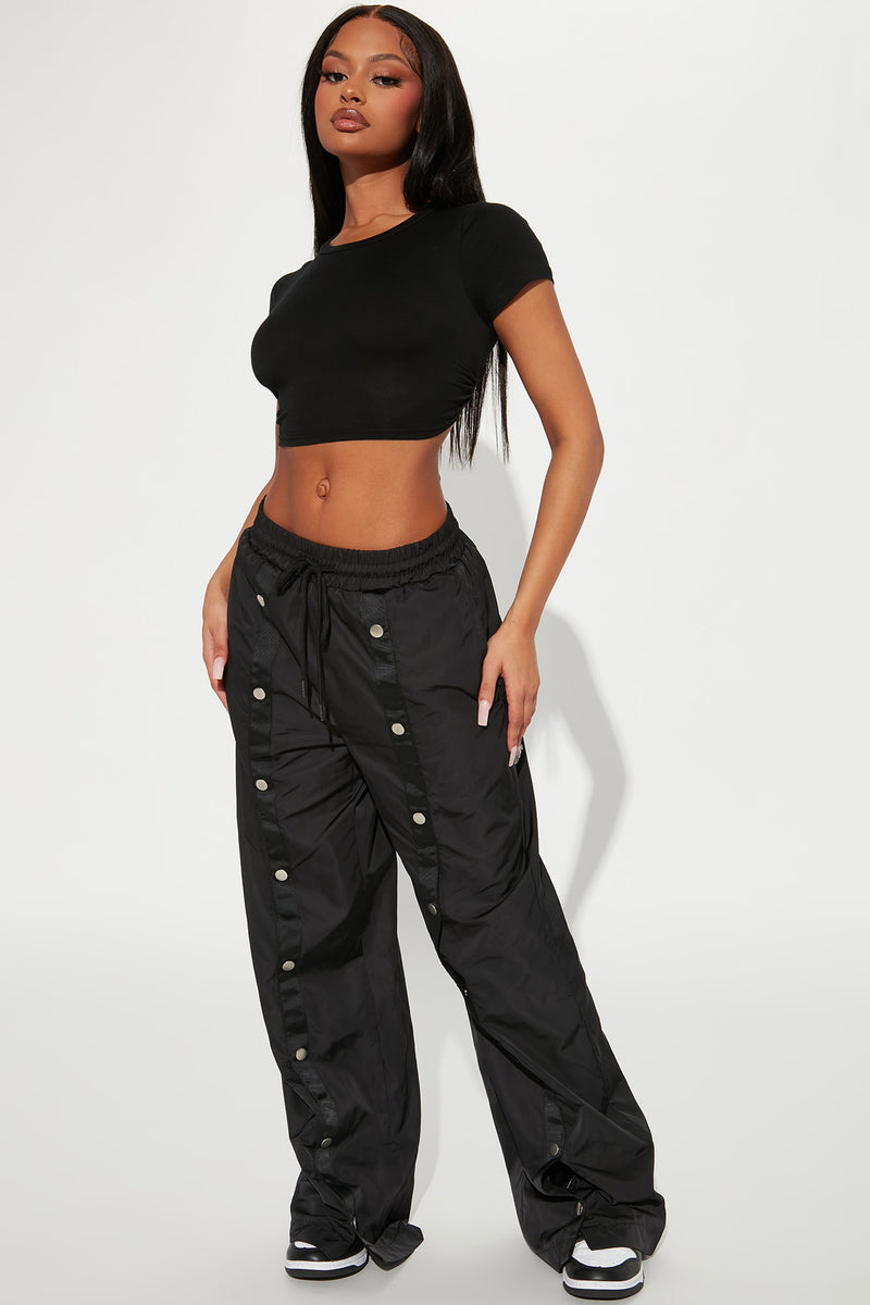 Sin City Snap Parachute Pant - Black | Fashion Nova, Pants | Fashion Nova