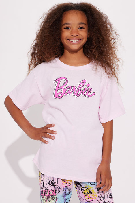 Mini Bold And Beautiful Barbie Tee - Pink, Fashion Nova, Kids Tops &  T-Shirts