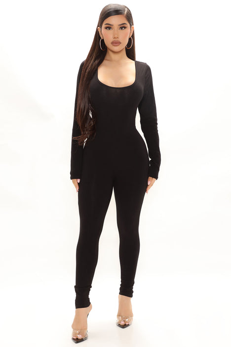 Women's Nova Season Jumpsuit in Black Size 2x by Fashion Nova