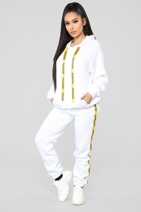 Relaxed Vibe Joggers - White, Fashion Nova, Pants