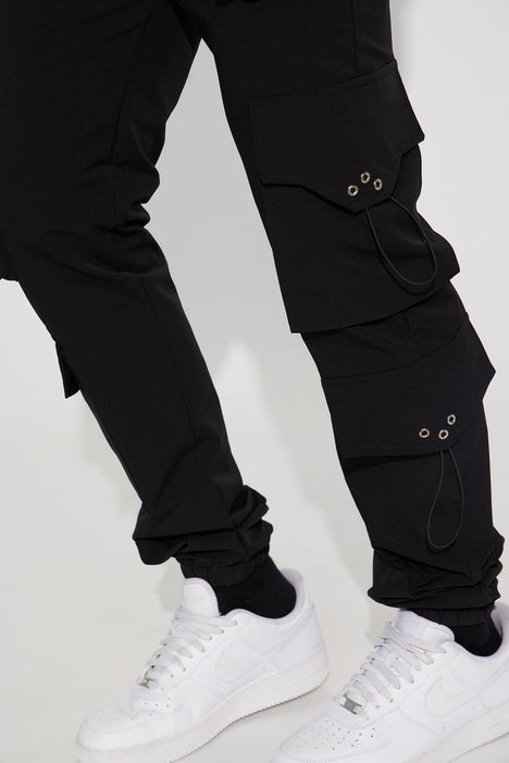 Fall Back Nylon Cargo Pants - Royal