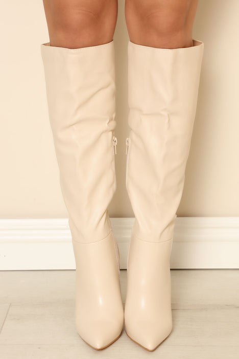 Ivory boots sale knee high