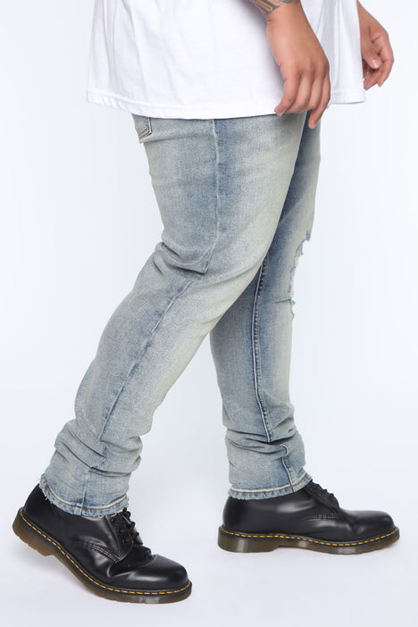  WANTAIJPN Jeans Vintage Skinny Jeans Hombre Casual