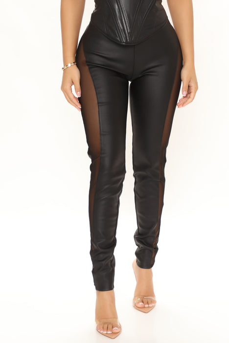 Faux Patent Leather Leggings Ruby – PINK ARROWS