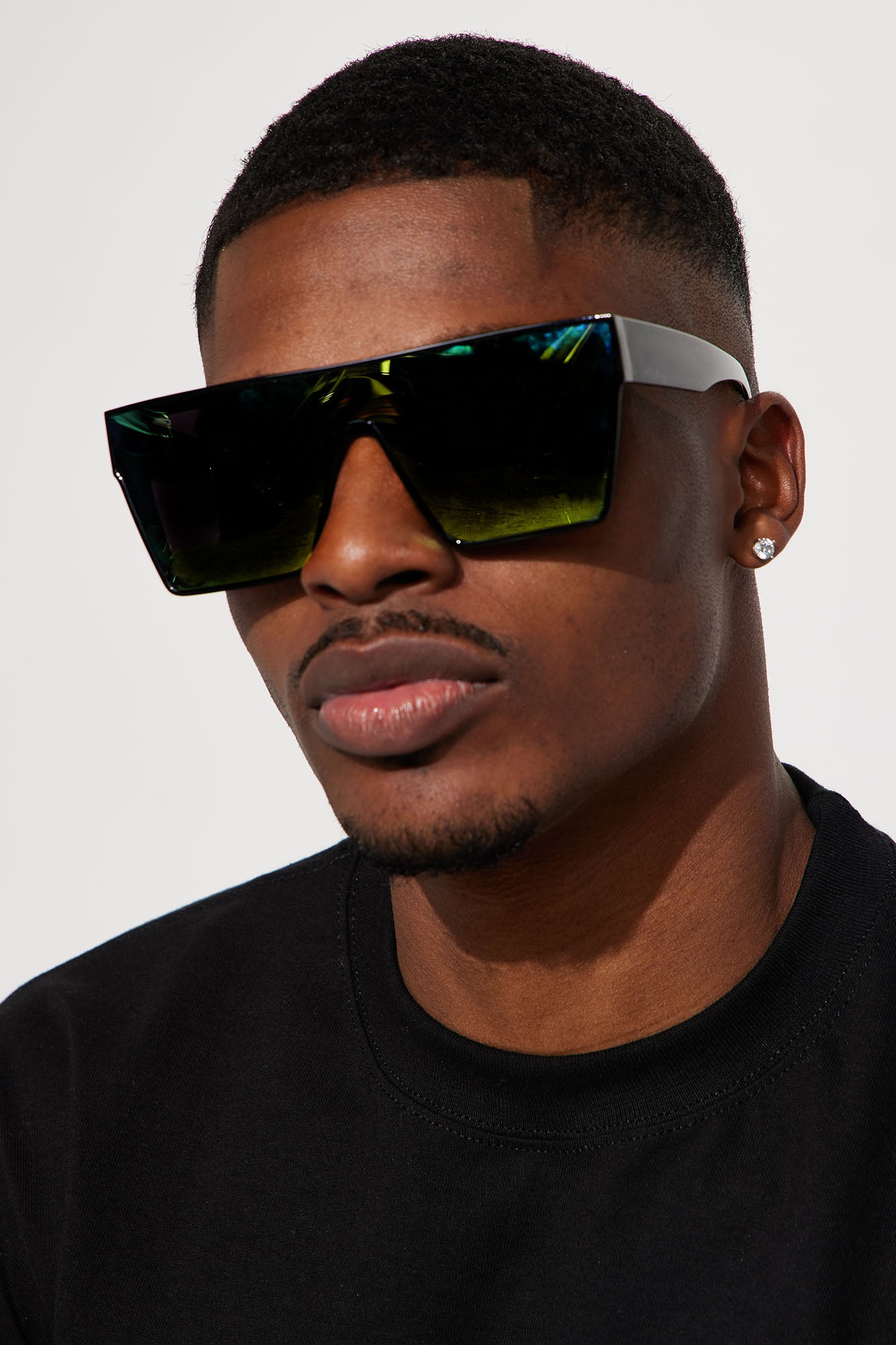 Men's Luda Sunglasses in Beige by Fashion Nova