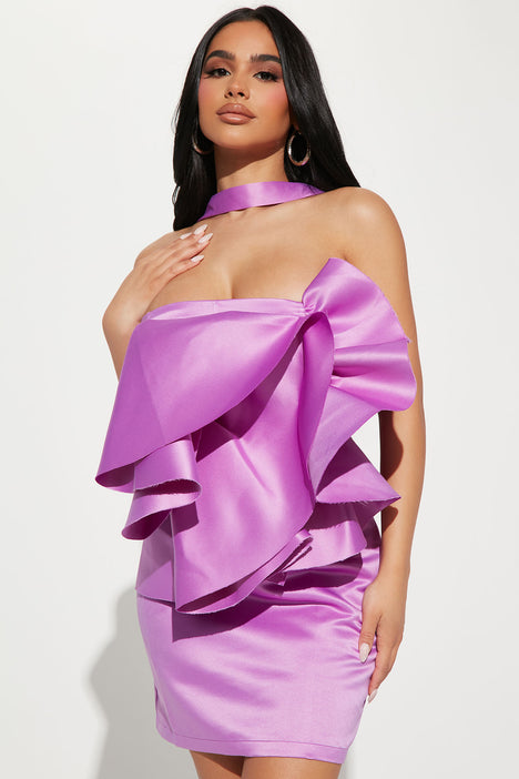 Zara Pink Lavender Satin Silky Corset Dress, Women's Fashion, Dresses &  Sets, Dresses on Carousell
