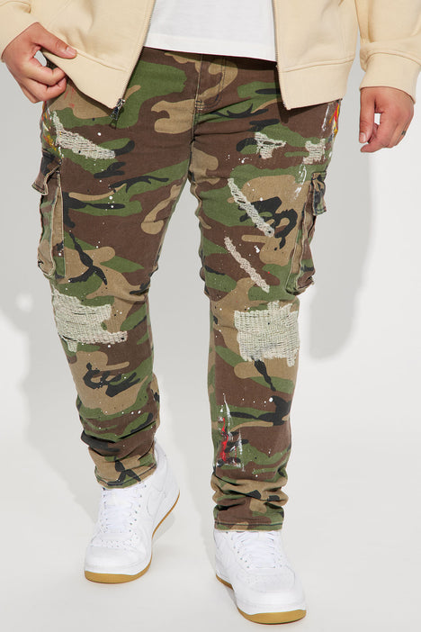 W Concept Stigma 23 Camouflage Cargo Pants