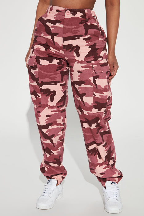 Cadet Kim Oversized Camo Pants - Pink/combo, Fashion Nova, Pants