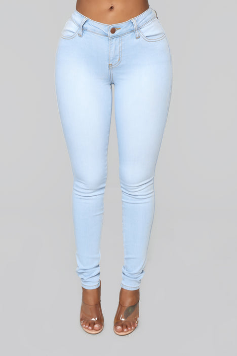 Classic Mid Rise Jeans Shorter Length - Light Blue Wash, Fashion Nova,  Jeans
