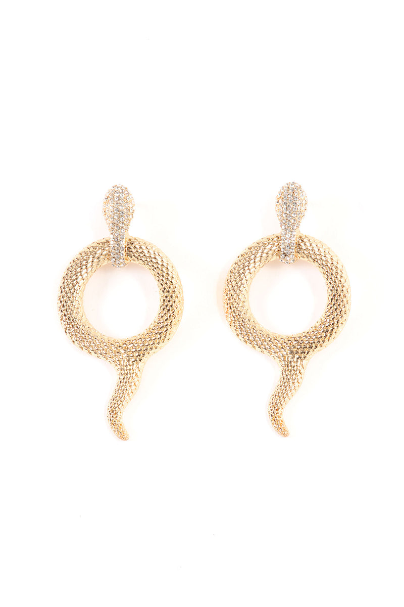 Vibora Snake Earrings - Gold | Fashion Nova, Jewelry | Fashion Nova