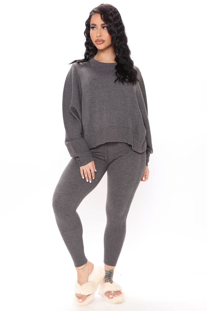 Give Me Space Sweater Legging Set - Charcoal | Fashion Nova, Matching ...