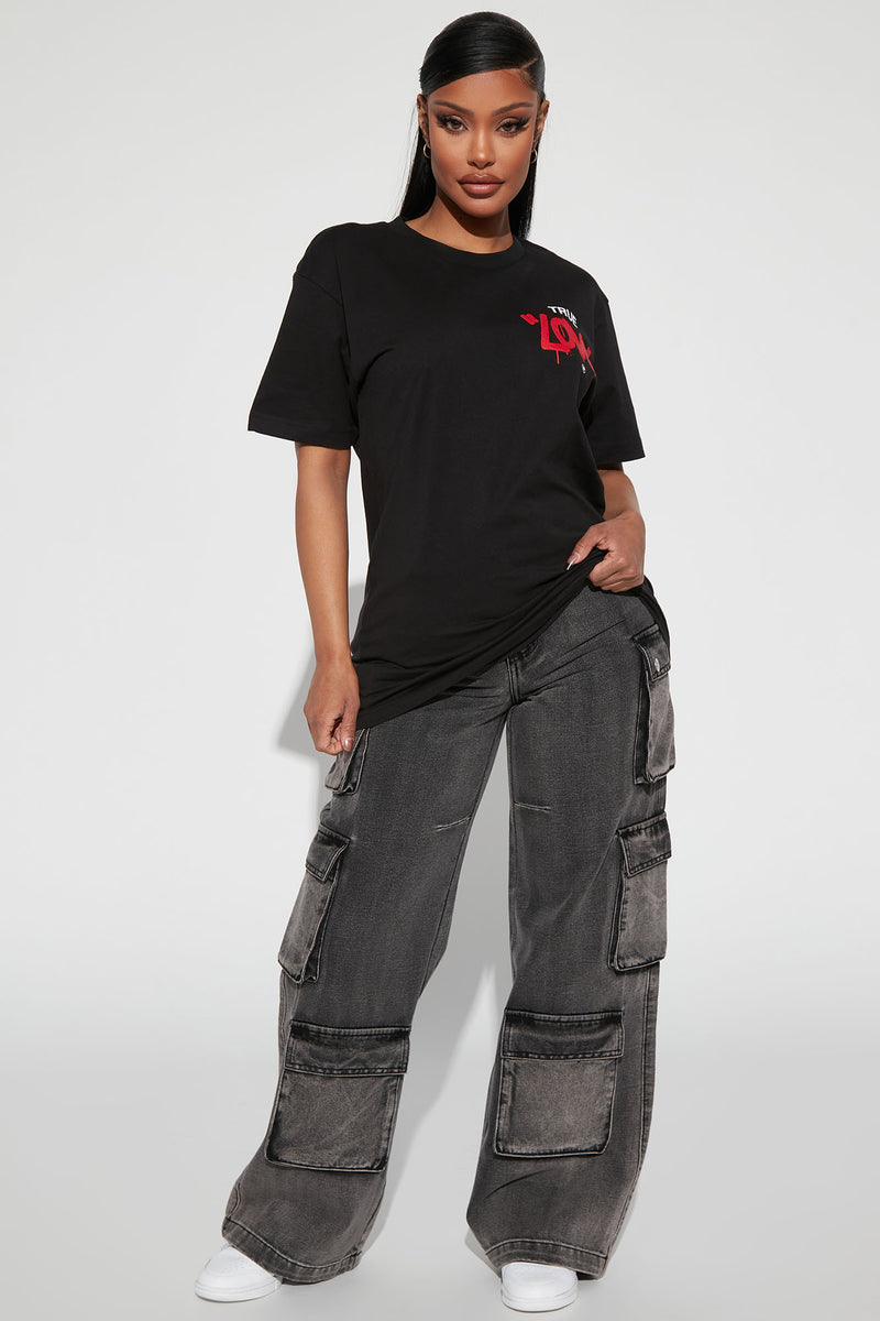 Teddy Bear Love Graphic T-Shirt - Black | Fashion Nova, Screens Tops ...