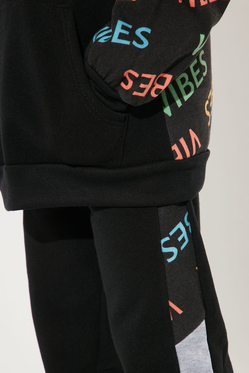 Mini Hype Boys Fleece Jogger Set - Black/combo | Fashion Nova, Kids ...