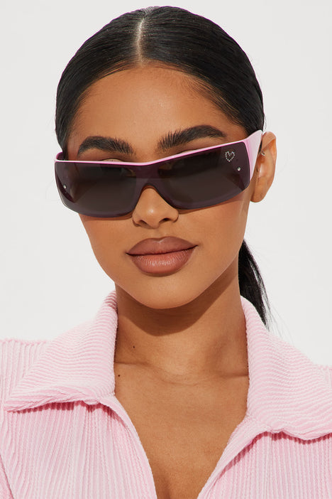 Jeepers Peepers visor sunglasses in pink ombre | ASOS