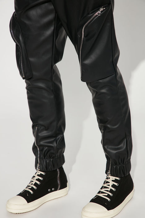 Trousers & Shorts - Buy leather jogger Online