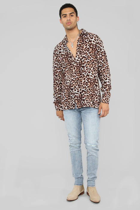 Too Quick Long Sleeve Shirt - Leopard
