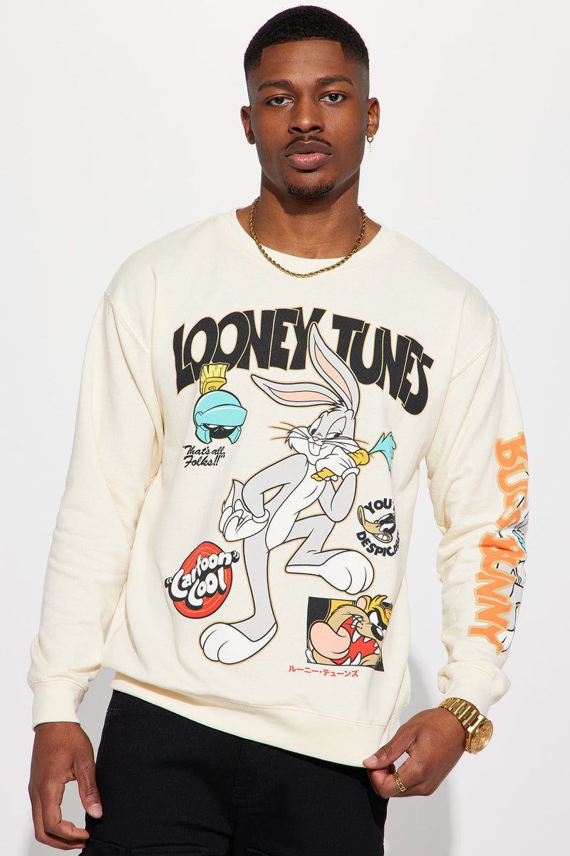 Looney Tunes Too Cool Crewneck Sweatshirt - Sand | Fashion Nova, Mens ...