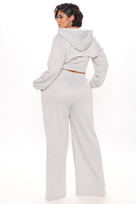 Time To Hustle Windbreaker Pant Set - Grey, Fashion Nova, Matching Sets