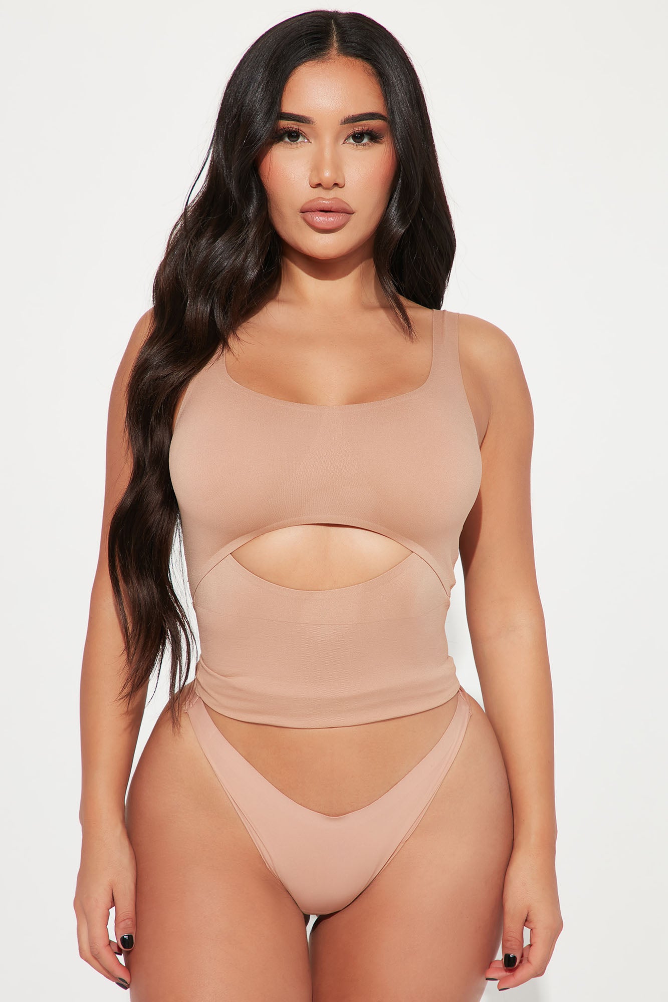 All The Curves Sculpt Shapewear Top - Brown