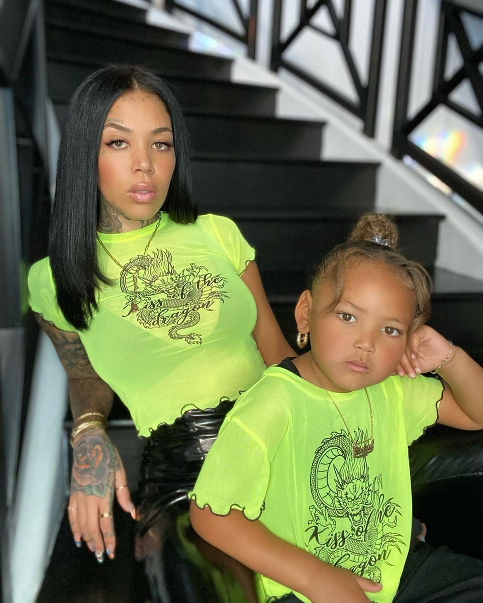 Mini Kiss Of The Dragon Top - Neon Green | Fashion Nova, Kids Tops & T ...