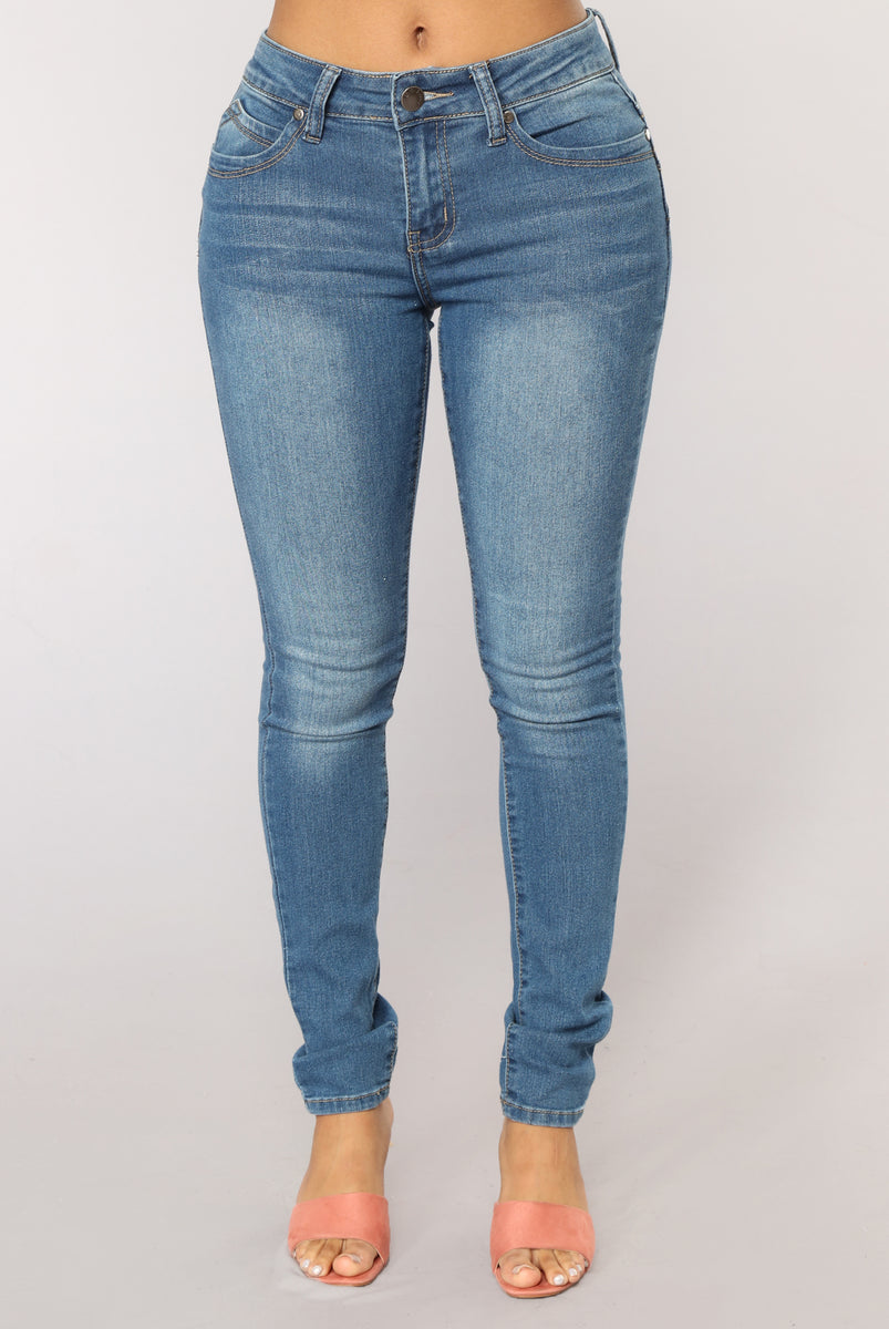 Let's Get Carried Away Low Rise Booty Lifter Skinny Jeans - Dark Denim ...