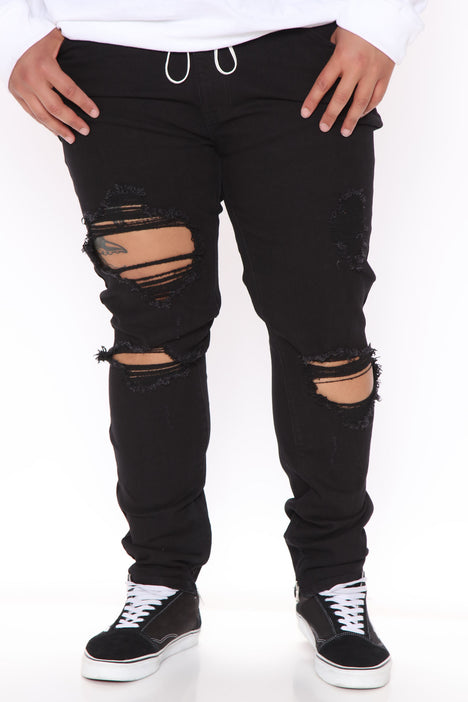 Vision - Ripped Black Jeans (Men)