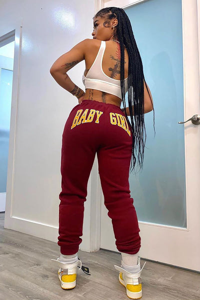 Baby girl sweatpants 2025 fashion nova pink