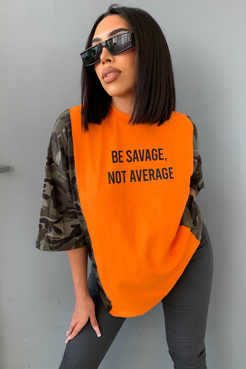 Be Savage Not Average Top Orangecombo Fashion Nova Screens Tops And Bottoms Fashion Nova 