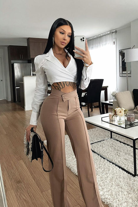 Victoria High Waisted Dress Pants - Taupe  Fashion clothes women, Classy  outfits, Fashion outfits