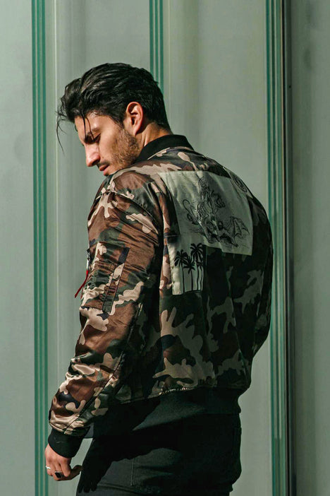 Camo bomber 2024 jacket mens