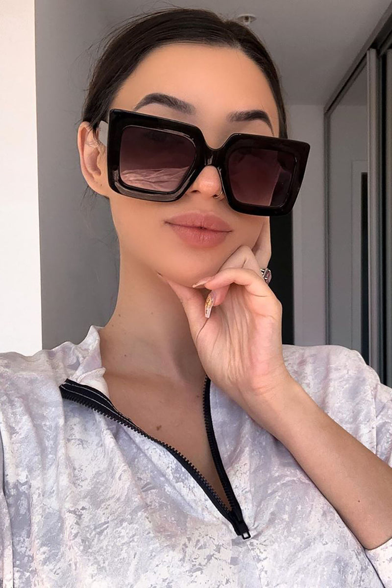 Cant Stop Thinking About You Sunglasses Black Fashion Nova