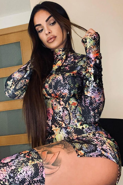 Fashion nova hot sale snakeskin dress