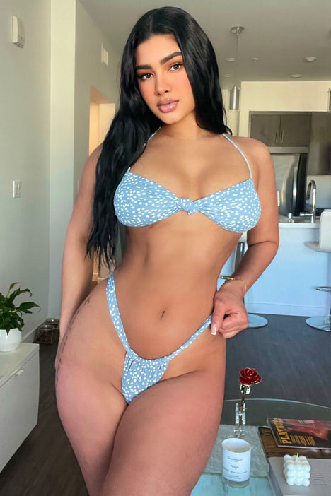 Beach All Day 2 Piece Boyshort Bikini - Blue/combo, Fashion Nova, Swimwear