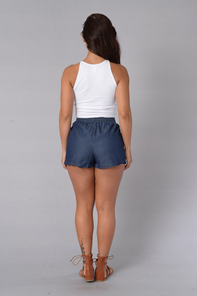 Easy Breezy Shorts Indigo Fashion Nova Shorts Fashion Nova 