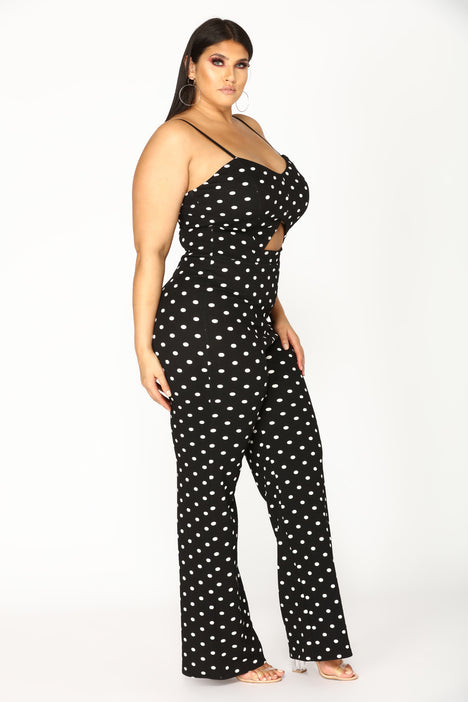 Fashion nova cheap polka dot jumpsuit