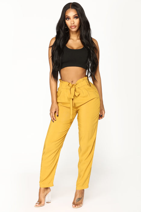 Yellow Paperbag Pant – Chic Little Honey
