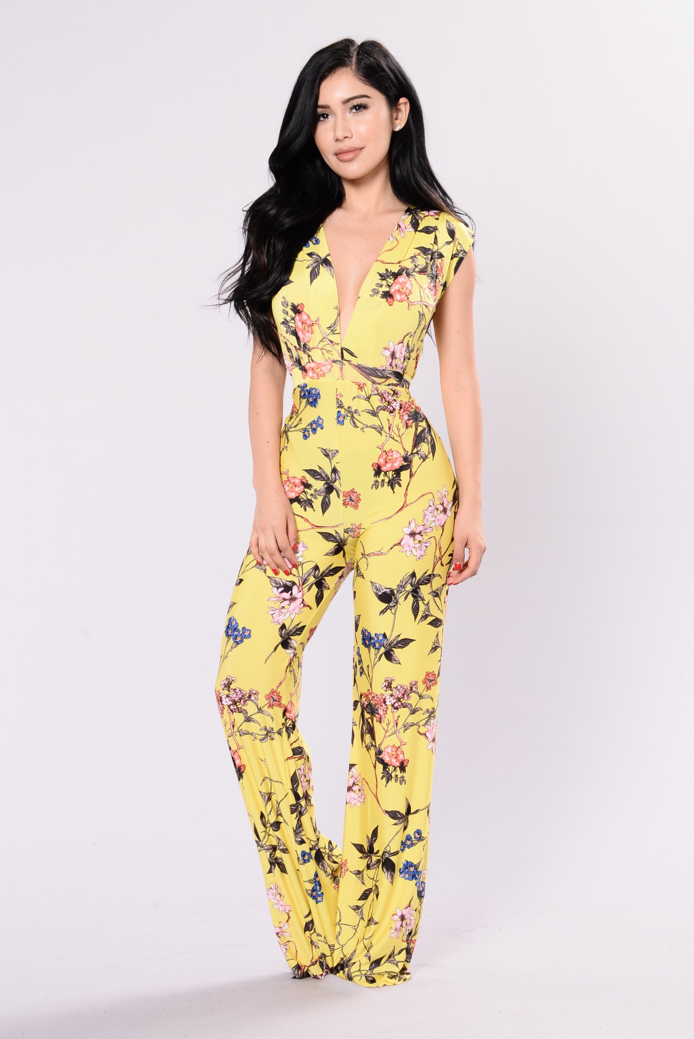 Floral jumpsuit fashion hot sale nova