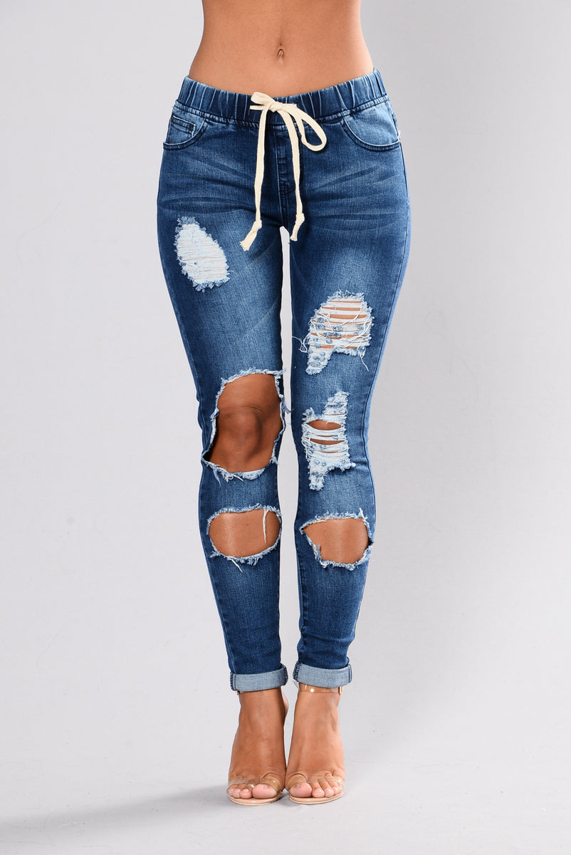 Melly Joggers - Blue | Fashion Nova, Jeans | Fashion Nova