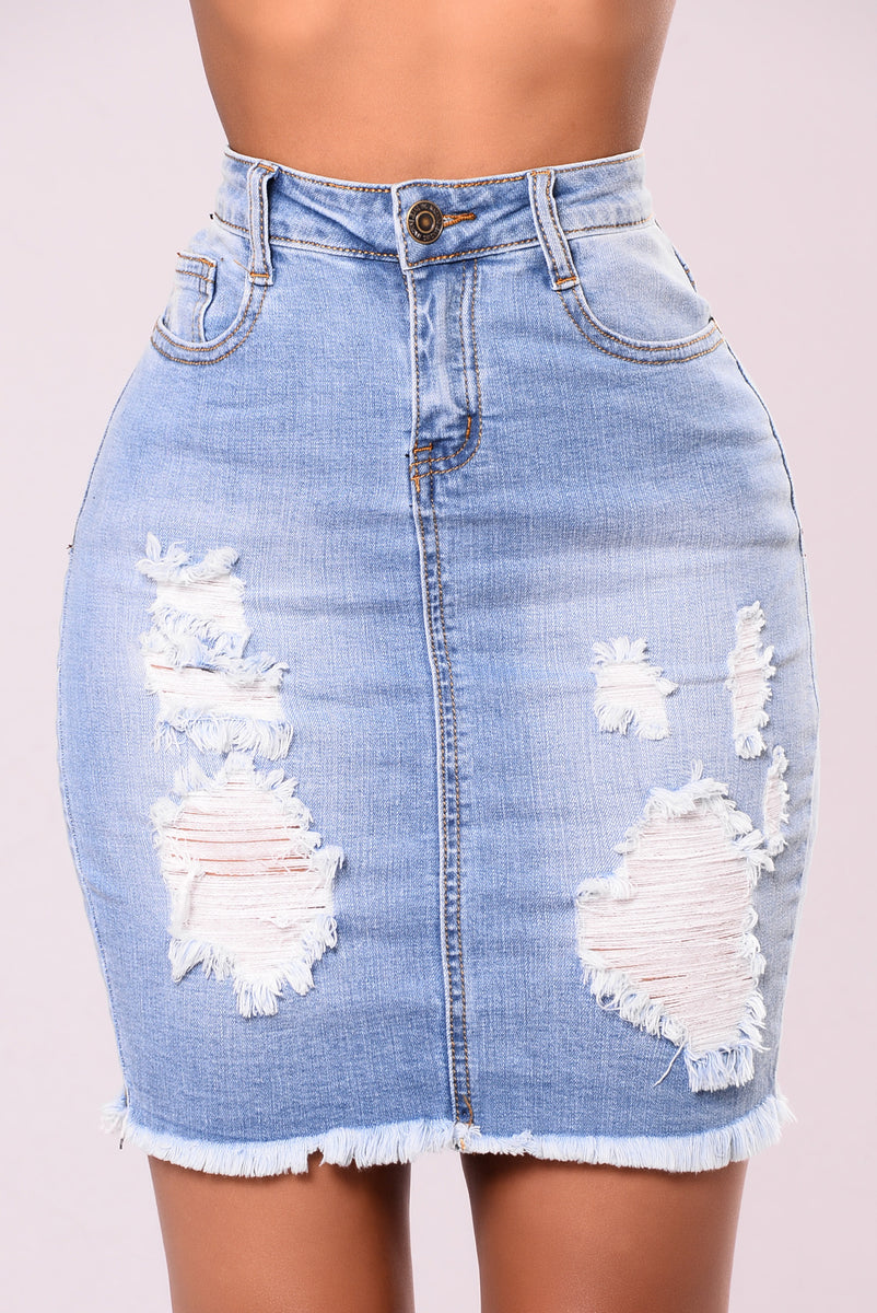 Tallulah Denim Skirt - Light Blue Wash | Fashion Nova, Skirts | Fashion ...