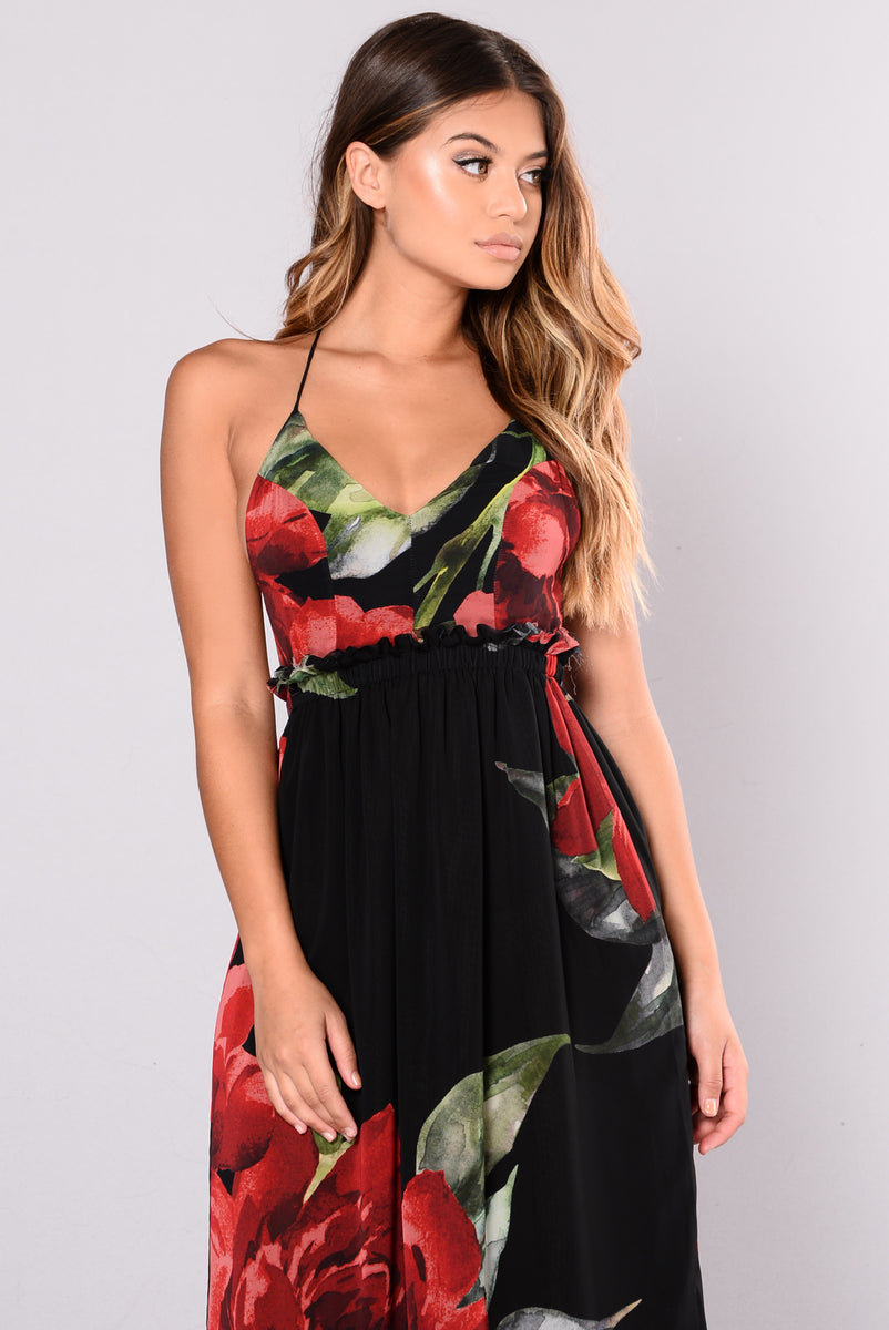 Sun Goddess Dress - Black Floral | Fashion Nova, Dresses | Fashion Nova