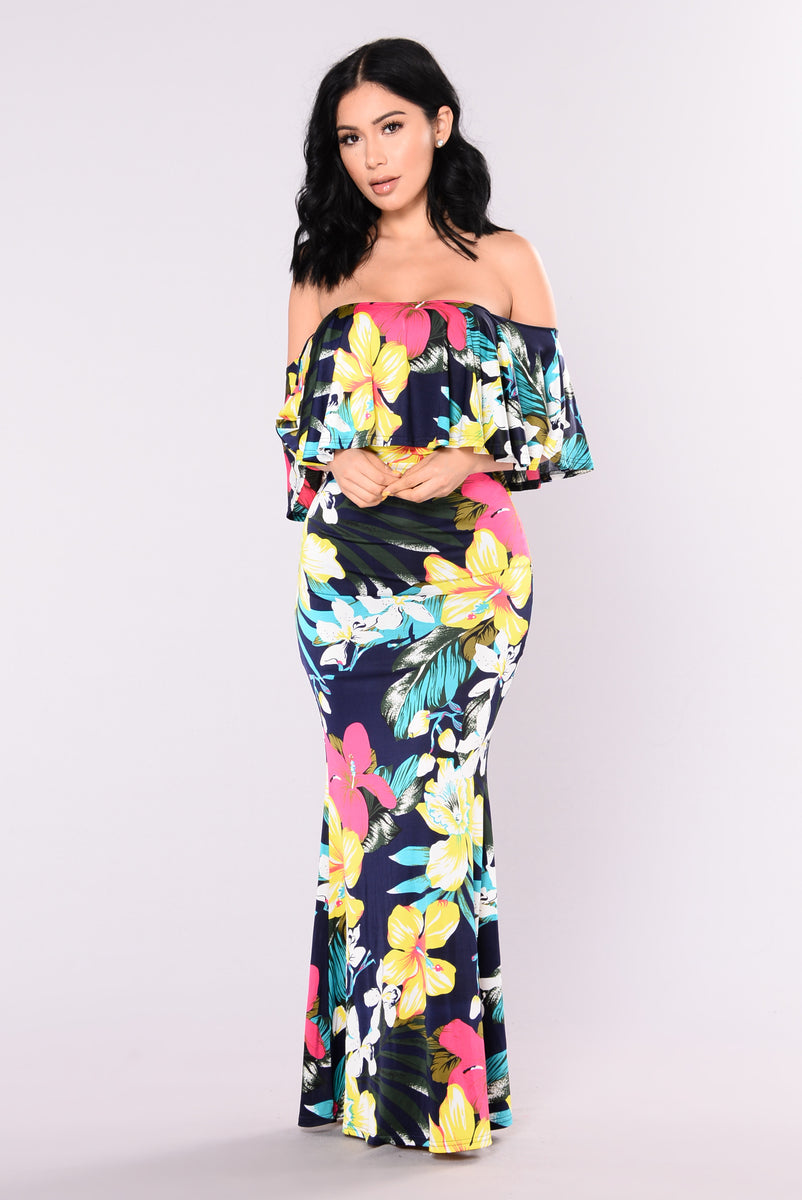 Tropical Lover Dress - Navy | Fashion Nova, Dresses | Fashion Nova