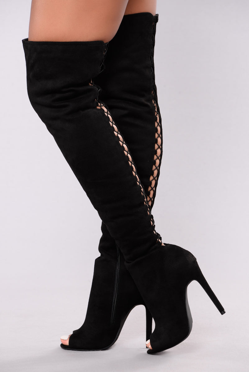 Candy OTK Boots - Black | Fashion Nova, Shoes | Fashion Nova