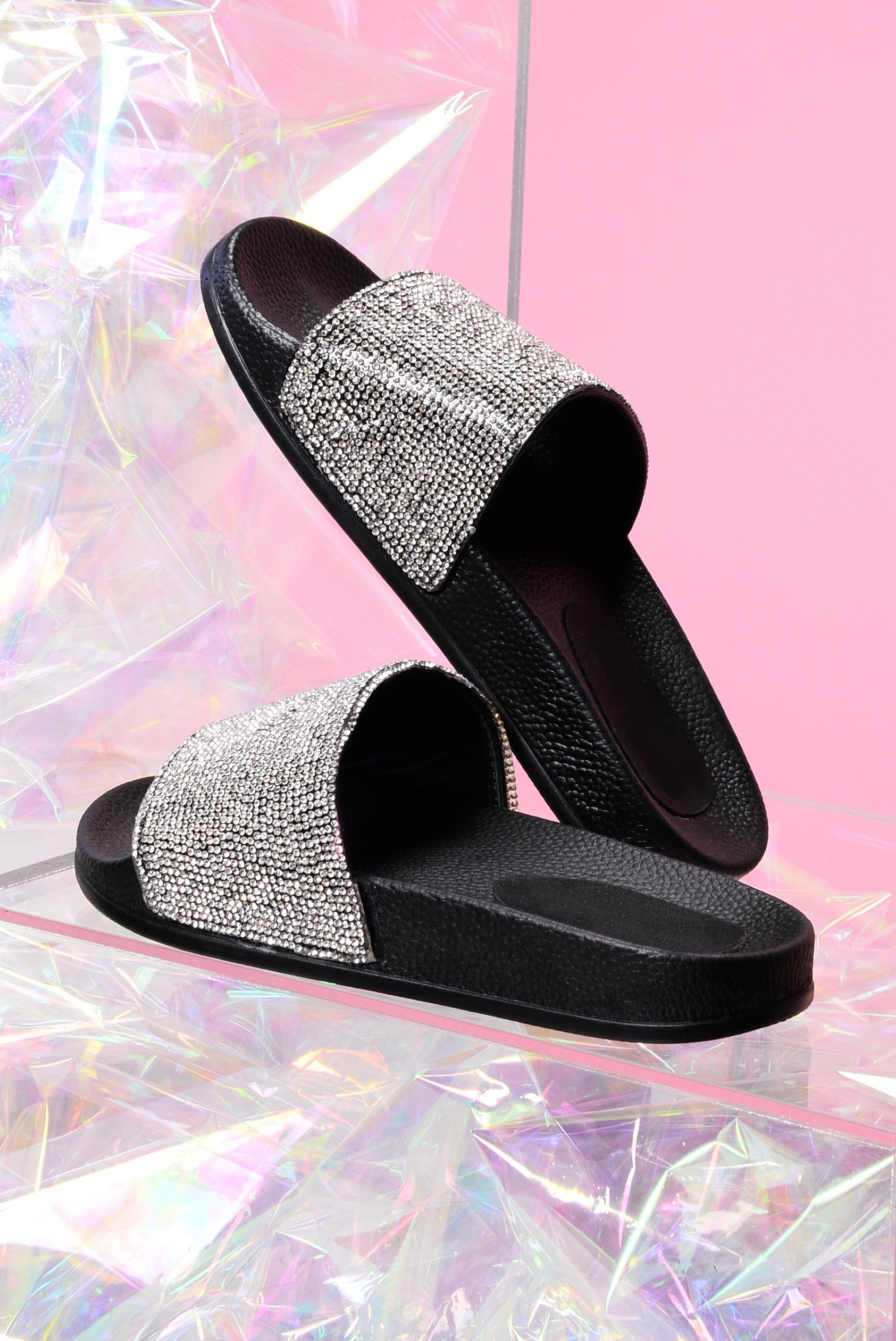 Black fashion slides new arrivals