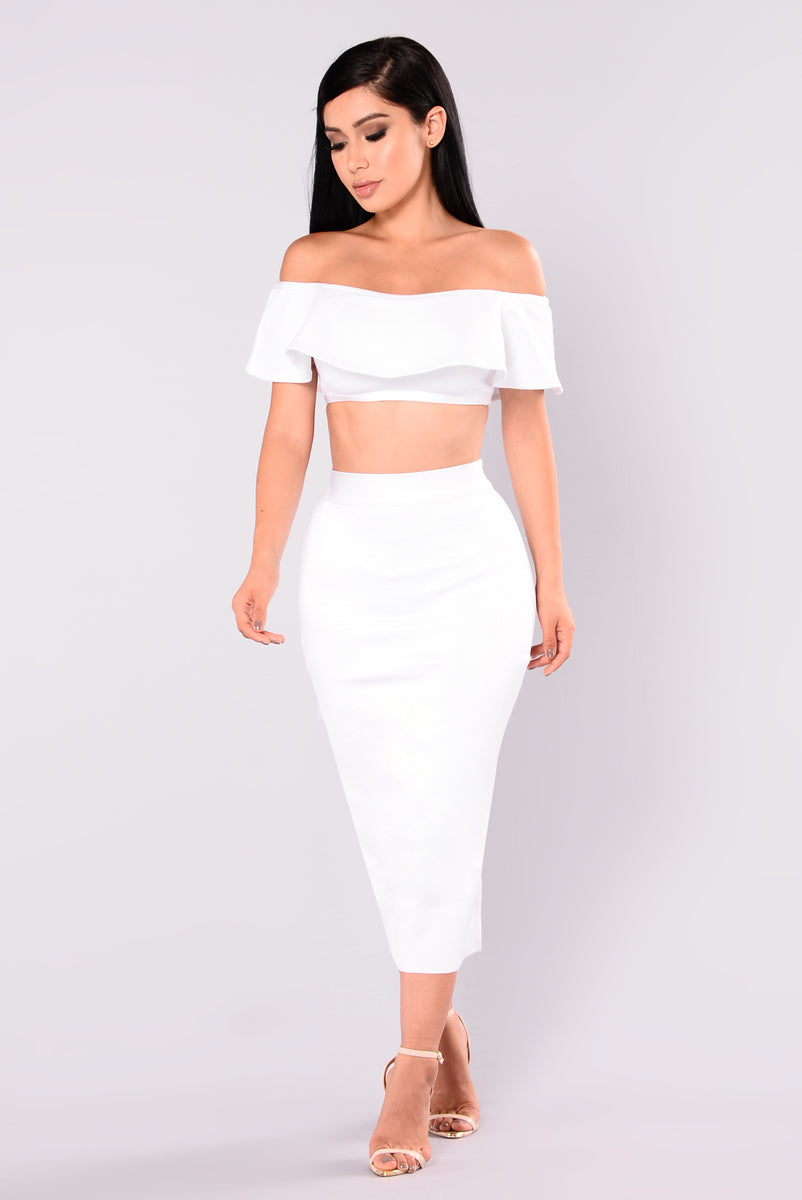 Swept Away Bandage Skirt - White | Fashion Nova, Skirts | Fashion Nova