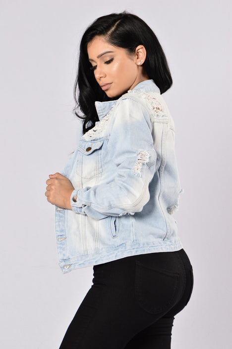 Iconic denim shop jacket fashion nova